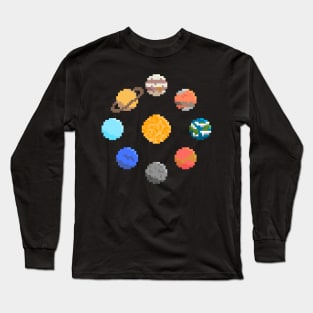 Pixel Planets Long Sleeve T-Shirt